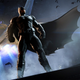 Batman looks out at the Batcave in search of his copy of Arkham World.